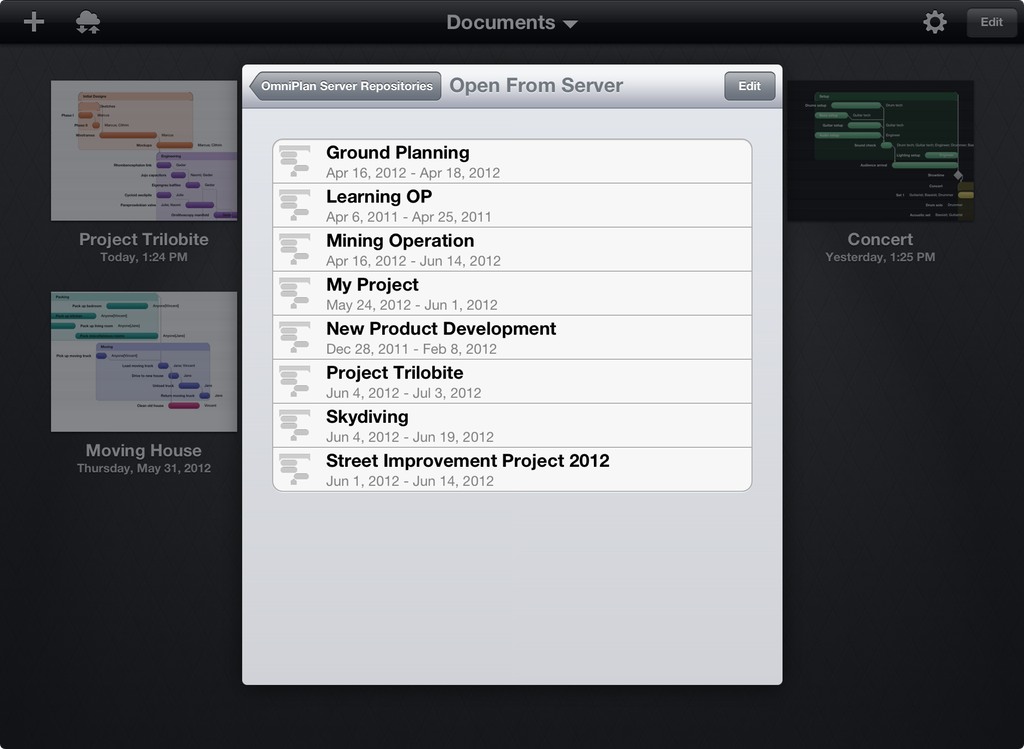 Omniplan for iPad 