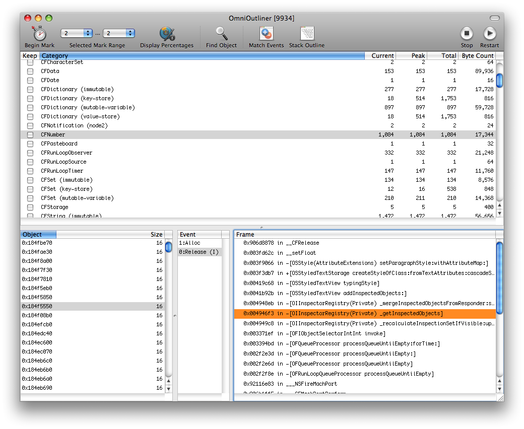 iphone - Memory leak detection tools in.