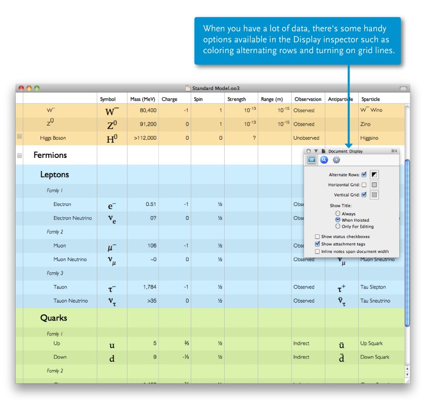 OmniOutliner software