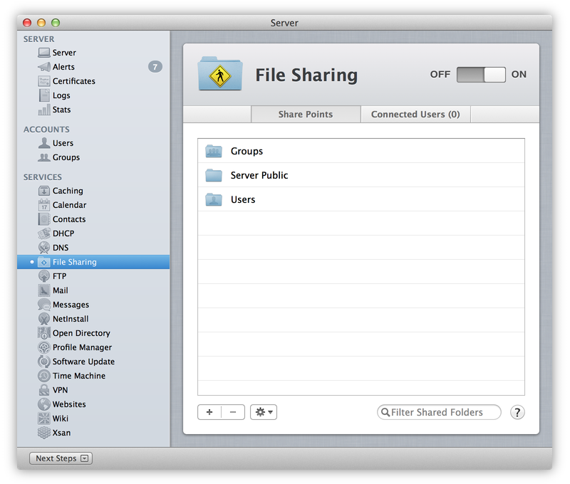 Server: File Sharing