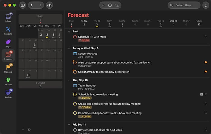 Image of user using OmniFocus