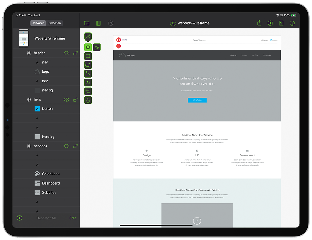 Visual Communication Software To Make Pro Diagrams OmniGraffle for iOS The Omni Group