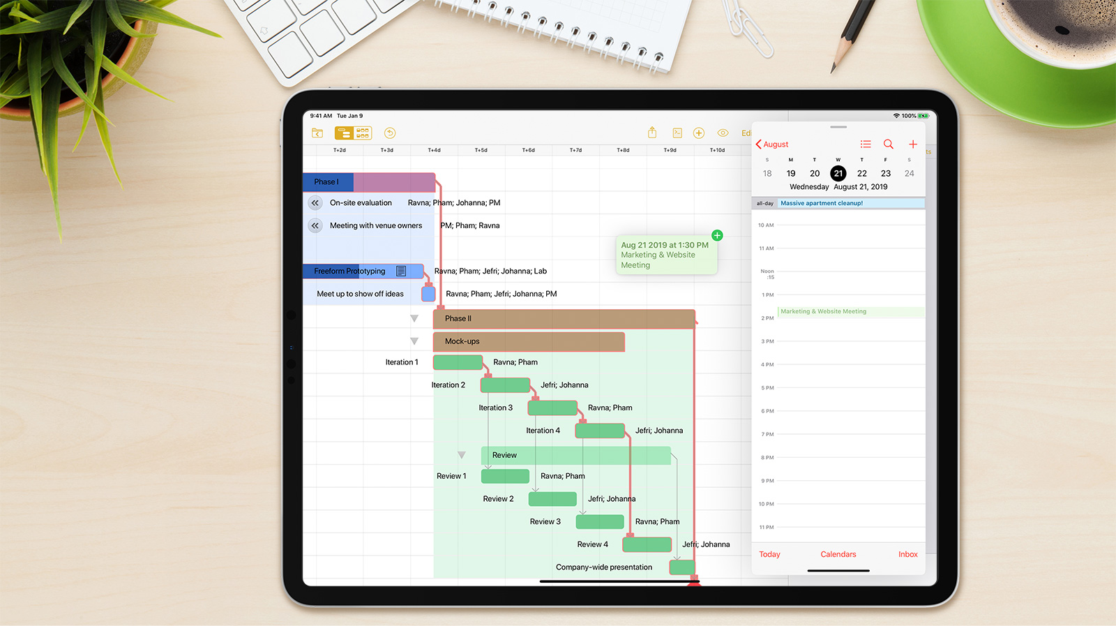 Gantt Chart Ipad Pro