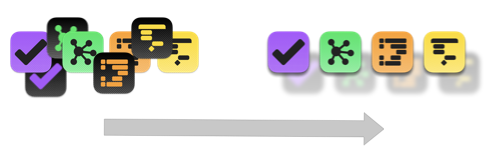 An illustration of organizing our app SKUs by marking the Enterprise SKUs unlisted