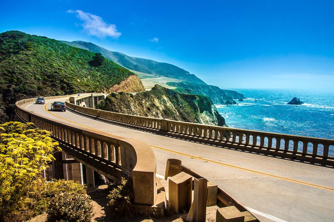 Highway from Big Sur to Monterey