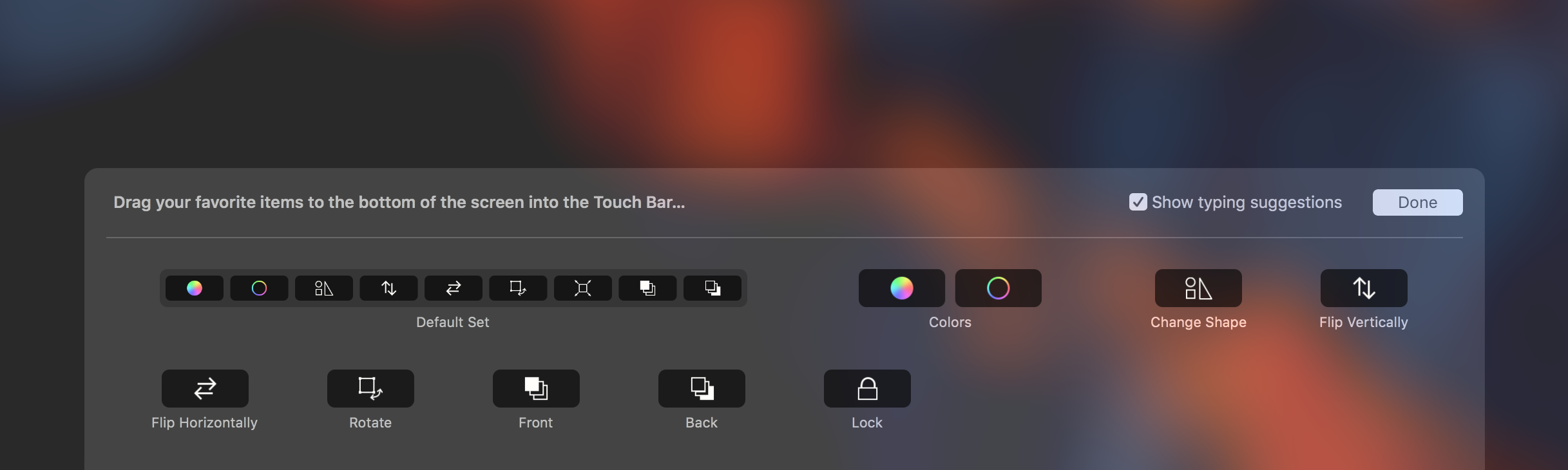 Customizing the Touch Bar