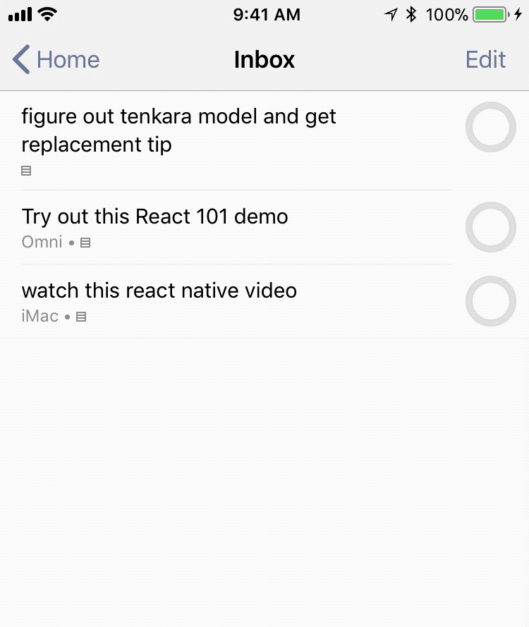 Moving actions within OmniFocus on iPhone