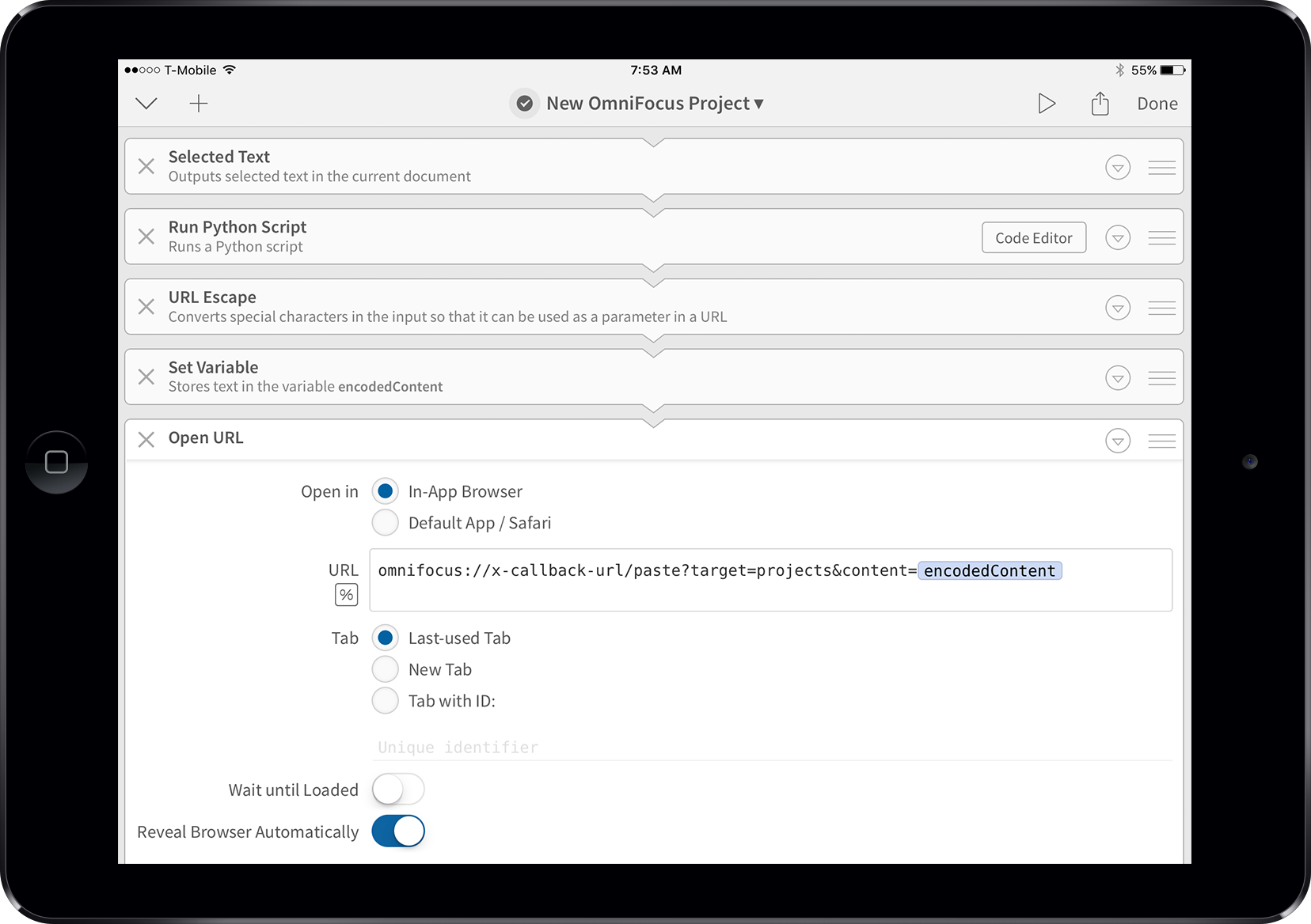 An Editorial Template Workflow