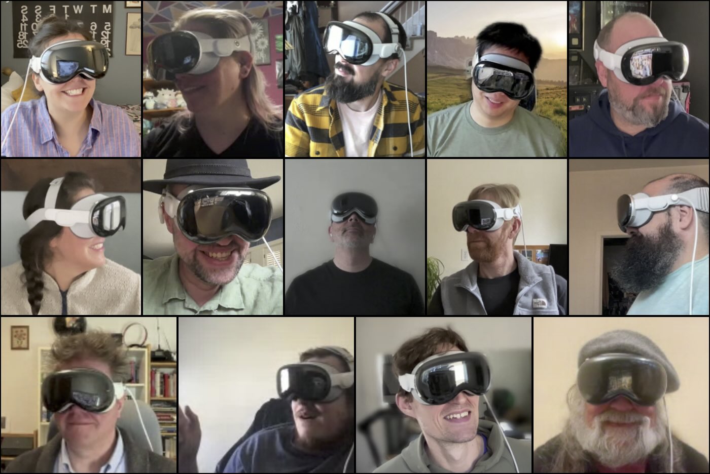 Is this a picture of Omni team members getting ready for a skip trip? No, we're getting prepped for some spatial computing! We've made Apple Vision Pro available as standard equipment for every Omni employee.) 