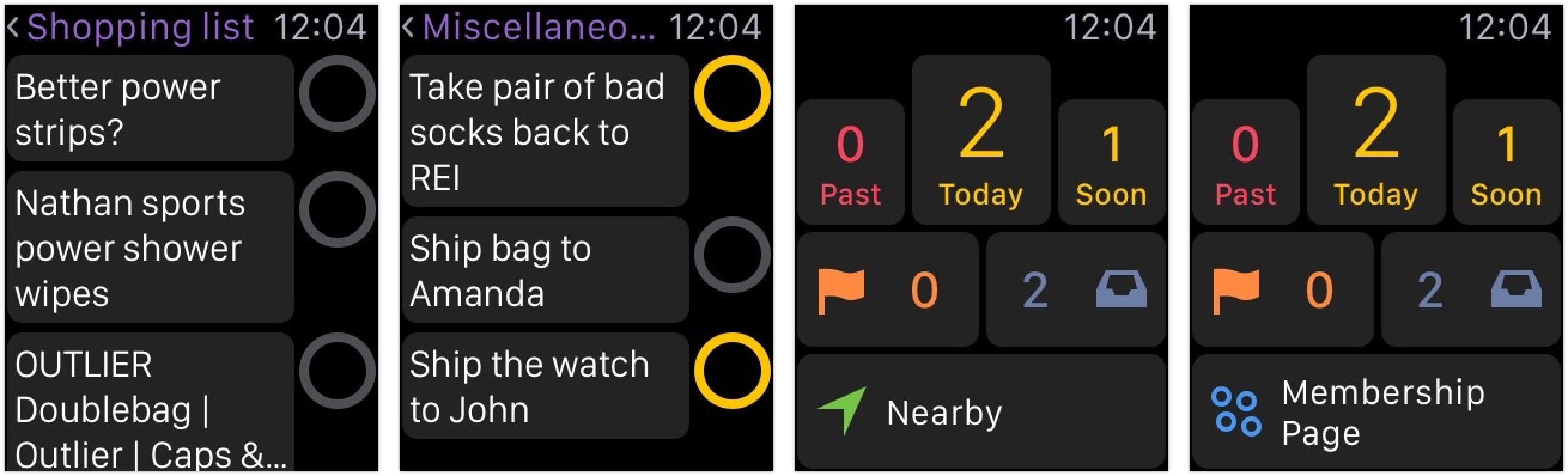 OmniFocus on Apple Watch