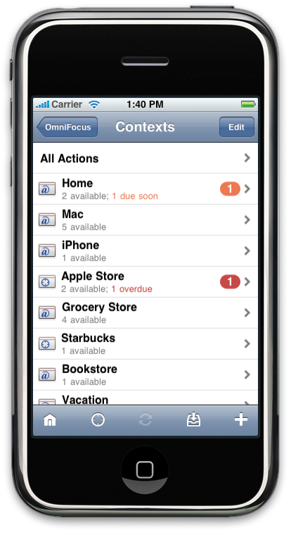 OmniFocus for iPhone
