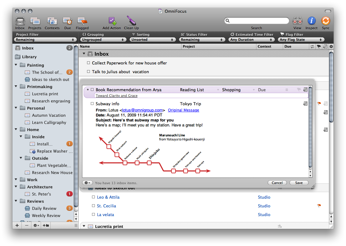 OmniFocus for Mac